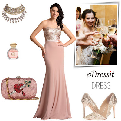 Strapless Sweetheart Pink Bridesmaid Dress Formal Dress